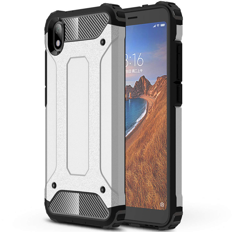 Бронированный противоударный TPU+PC чехол Immortal для Xiaomi Redmi 7A (Серебряный) 715711
Бронированный противоударный TPU+PC чехол Immortal для Xiaomi Redmi 7A (Серебряный) 715711
