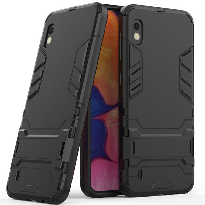 Ударостійкий чохол-підставка Transformer для Samsung A105F Galaxy A10 з потужним захистом корпусу (Чорний / Soul Black) 707498
Ударостійкий чохол-підставка Transformer для Samsung A105F Galaxy A10 з потужним захистом корпусу (Чорний / Soul Black) 707498