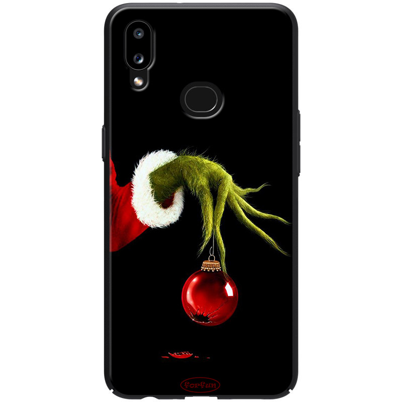 TPU+PC чехол ForFun для Samsung Galaxy A10s (Гринч и елочная игрушка / Черный) 788570
TPU+PC чехол ForFun для Samsung Galaxy A10s (Гринч и елочная игрушка / Черный) 788570