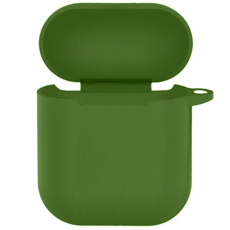 Силиконовый футляр New с карабином для наушников Airpods 1/2 (Зелений / Army green) 1200568
Силиконовый футляр New с карабином для наушников Airpods 1/2 (Зелений / Army green) 1200568
