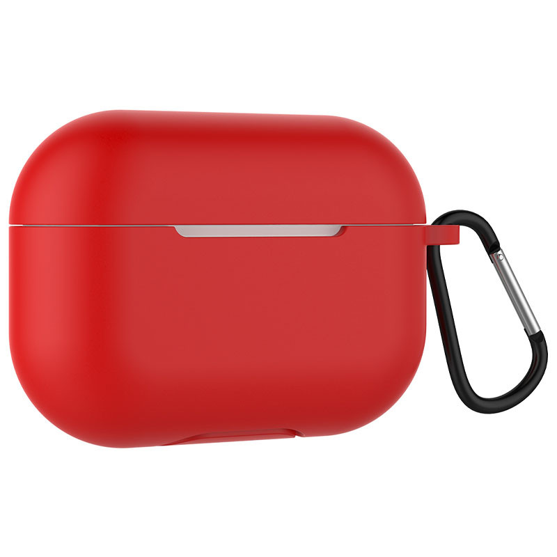 Силіконовий футляр для навушників Airpods Pro Slim + карабін (Червоний / Red) 1207816
Силіконовий футляр для навушників Airpods Pro Slim + карабін (Червоний / Red) 1207816