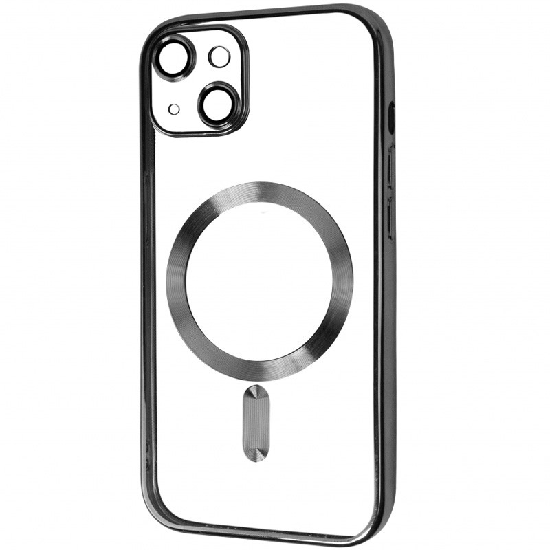 

TPU чехол Fibra Chrome with Magnetic safe для Apple iPhone 15 (6.1") (Black) 1644369