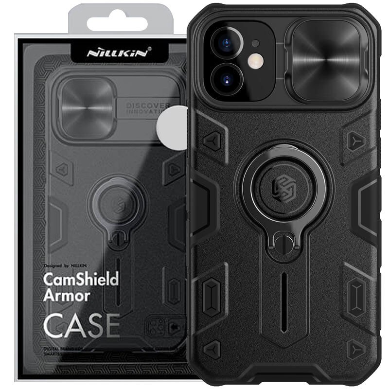 TPU+PC чохол Nillkin CamShield Armor no logo (шторка на камеру) на Apple iPhone 12 mini (5.4") (Чорний) 1095389
TPU+PC чохол Nillkin CamShield Armor no logo (шторка на камеру) на Apple iPhone 12 mini (5.4") (Чорний) 1095389