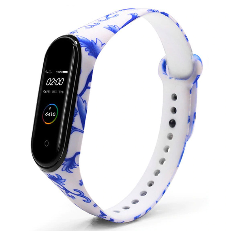 Силіконовий ремінець з малюнком для Xiaomi Mi Band 5 / 6 (Синій візерунок / Білий) 926005
Силіконовий ремінець з малюнком для Xiaomi Mi Band 5 / 6 (Синій візерунок / Білий) 926005