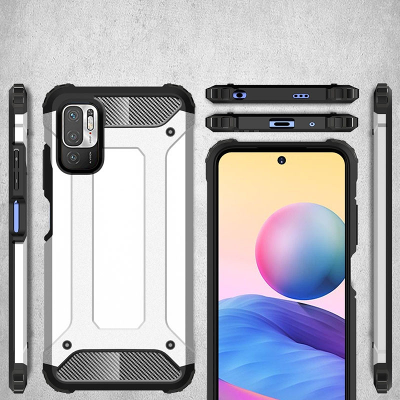 Броньований протиударний TPU+PC чохол Immortal для Xiaomi Redmi Note 10 5G (Срібний) 1172283
Броньований протиударний TPU+PC чохол Immortal для Xiaomi Redmi Note 10 5G (Срібний) 1172283