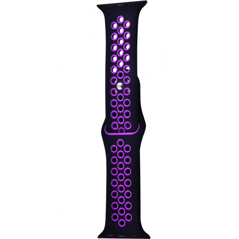 Силиконовый ремешок Sport Nike+ для Apple watch 42mm / 44mm (black/purple) 747646
Силиконовый ремешок Sport Nike+ для Apple watch 42mm / 44mm (black/purple) 747646