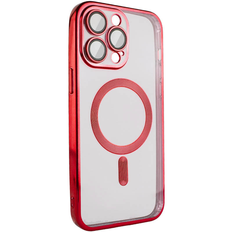 

TPU чехол Fibra Chrome with Magnetic safe для Apple iPhone 15 Pro (6.1") (Red) 1644383