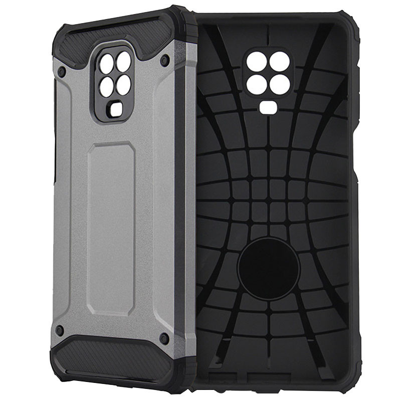 Броньований протиударний TPU+PC чохол Immortal для Xiaomi Redmi Note 9 Pro (Метал / Gun Metal) 927987
Броньований протиударний TPU+PC чохол Immortal для Xiaomi Redmi Note 9 Pro (Метал / Gun Metal) 927987