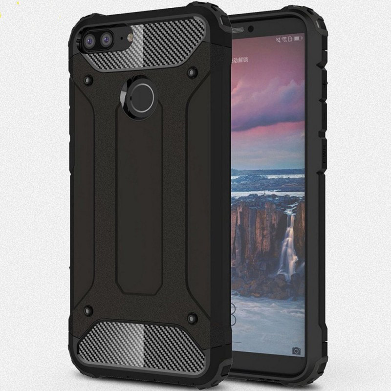 Броньований протиударний TPU+PC чохол Immortal для Huawei P smart (Чорний) 663275
Броньований протиударний TPU+PC чохол Immortal для Huawei P smart (Чорний) 663275