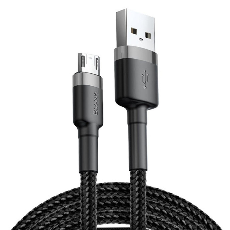 Дата кабель Baseus Cafule MicroUSB Cable Special Edition 1.5A (2m) (Сірий / Чорний) 1060871
Дата кабель Baseus Cafule MicroUSB Cable Special Edition 1.5A (2m) (Сірий / Чорний) 1060871