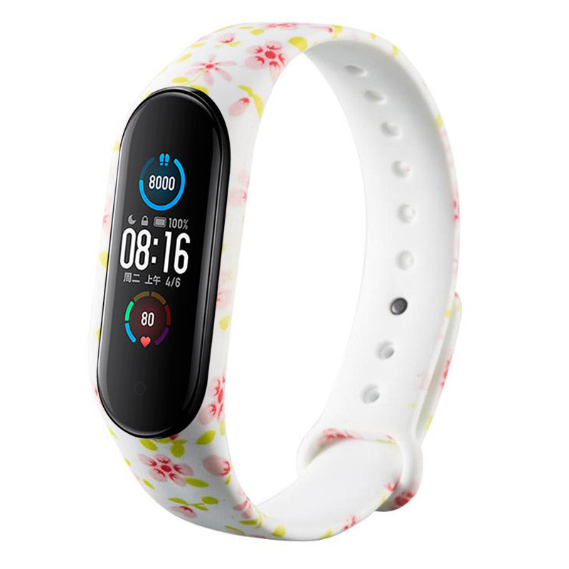 Силіконовий ремінець з малюнком для Xiaomi Mi Band 5 / 6 (Рожеві квіти / Білий) 925999
Силіконовий ремінець з малюнком для Xiaomi Mi Band 5 / 6 (Рожеві квіти / Білий) 925999