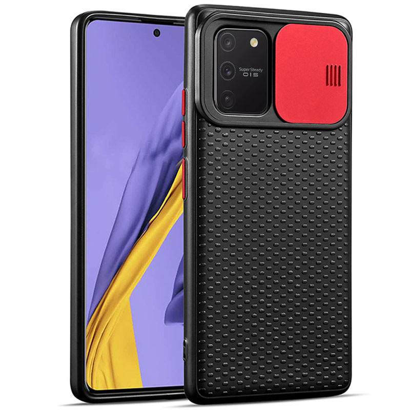 Чохол Camshield Black TPU зі шторкою що захищає камеру на Samsung Galaxy S10 Lite (Чорний / Червоний) 906661
Чохол Camshield Black TPU зі шторкою що захищає камеру на Samsung Galaxy S10 Lite (Чорний / Червоний) 906661