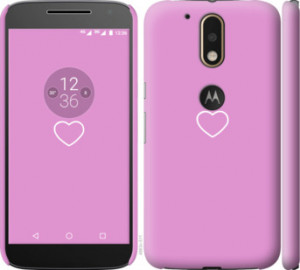 Чехол Сердце 2 для Motorola MOTO G4