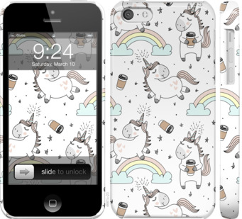 

Чехол Единорог и кофе для iPhone 5c 840582