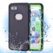Водонепроницаемый противоударный чехол (Wireless Charger) для Apple iPhone 7 (4.7") (Бесцветный, Черный / Зеленый)