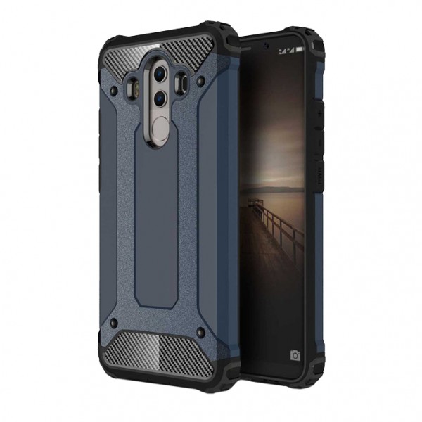 Бронированный противоударный TPU+PC чехол Immortal для Huawei Mate 10 (Серый / Metal slate)