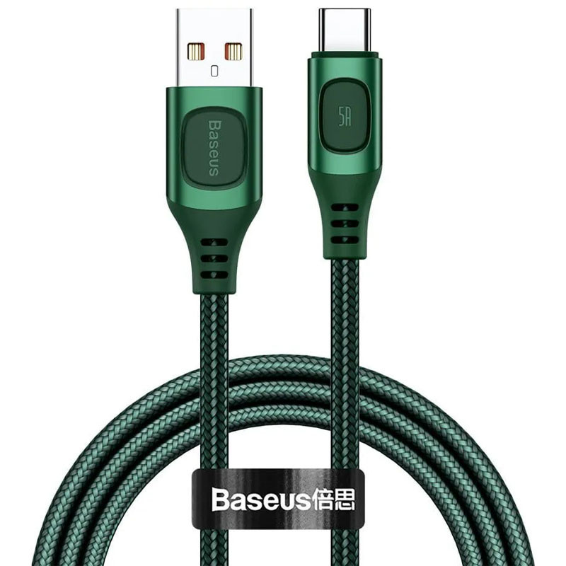 

Дата кабель Baseus Cafule Series Metal USB to Type-C 40W (2m) (Зелений) 1192930