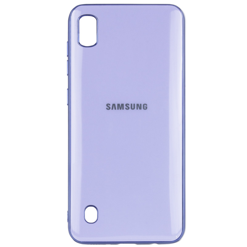 

TPU чехол GLOSSY LOGO для Samsung Galaxy A10 (A105F) (Сиреневый) 747465