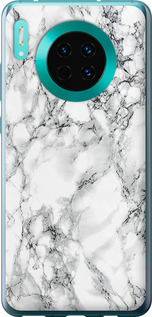 Чехол Мрамор белый для Huawei Mate 30