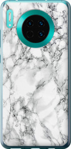 Чехол Мрамор белый для Huawei Mate 30
