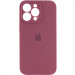 Чохол Silicone Case Full Camera Protective (AA) на Apple iPhone 15 Pro (6.1") (Бордовий / Plum)