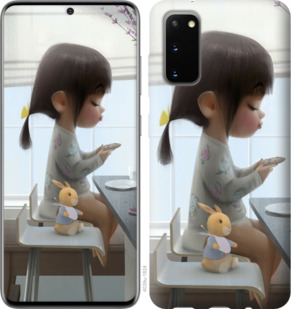 

Чехол Милая девочка с зайчиком для Samsung Galaxy S20 878549