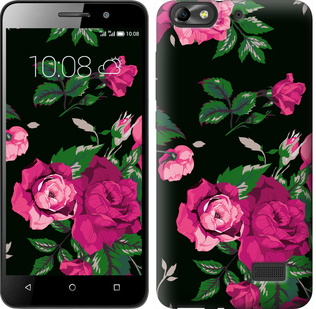 

Чохол Троянди на чорному тлі на Huawei Honor 4C 547104