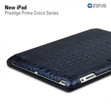 Кожаный чехол  Zenus Prestige Prima Croco Series для New iPad 3 / iPad 2