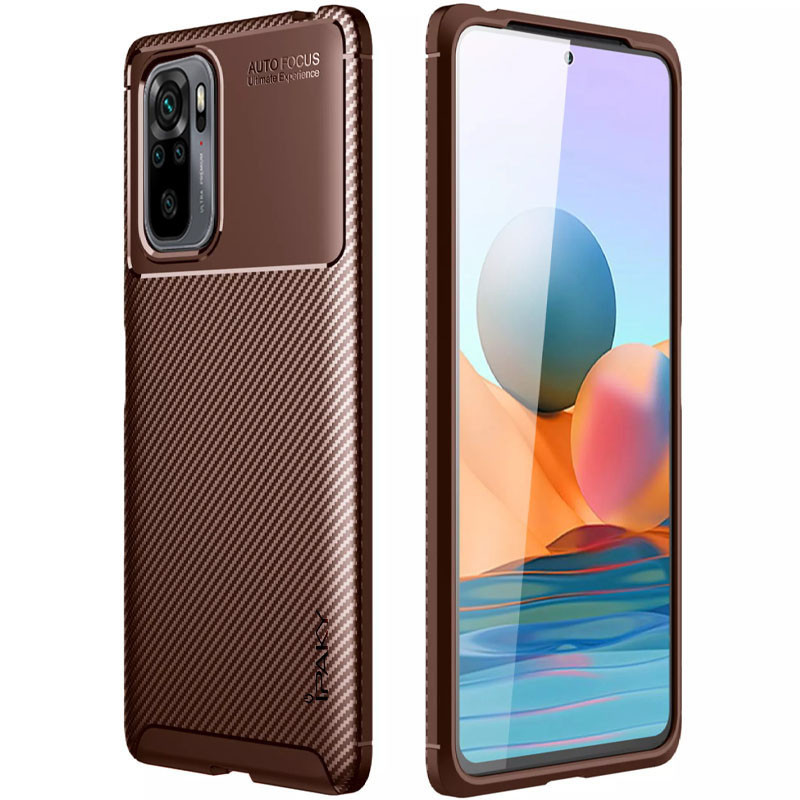 TPU чохол iPaky Kaisy Series на Xiaomi Redmi Note 10 / Note 10s (Коричневий)