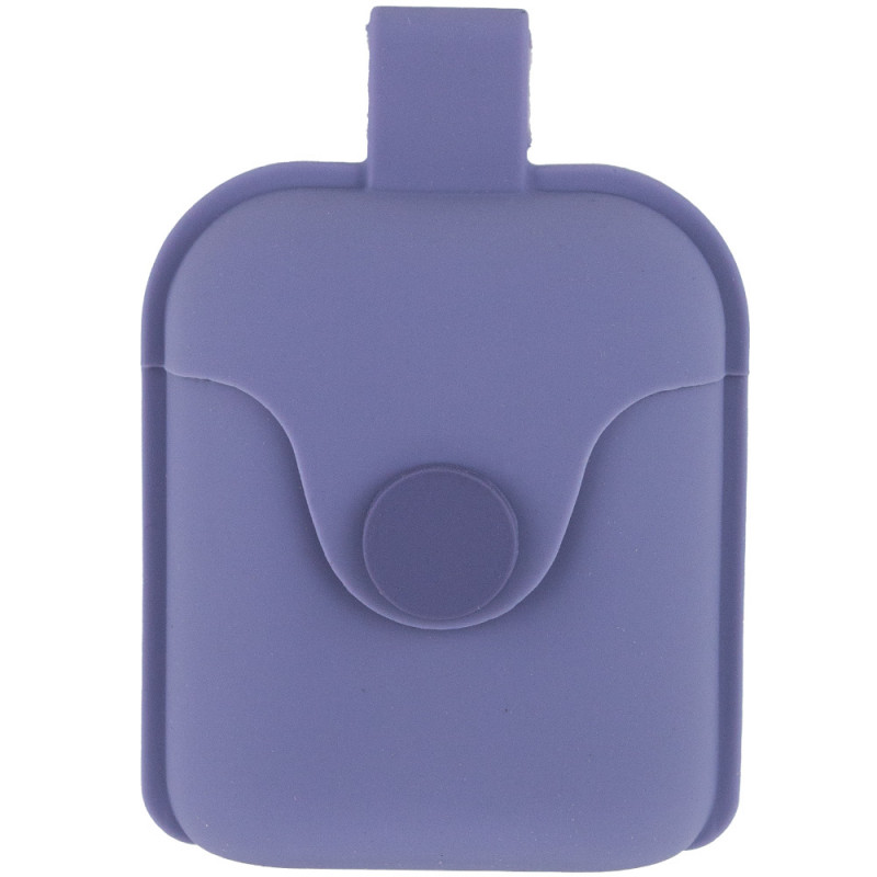 Фото Силиконовый футляр на магните для наушников AirPods 1/2 (Серый / Lavender Gray) на vchehle.ua