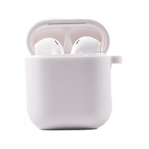 Силиконовый футляр с микрофиброй для наушников Airpods 1/2