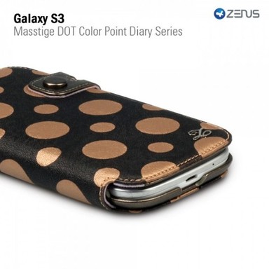 Кожаный чехол Zenus Masstige Dot Color Point Diary Series для Samsung i9300 Galaxy S3 (Бежевый) в магазине vchehle.ua