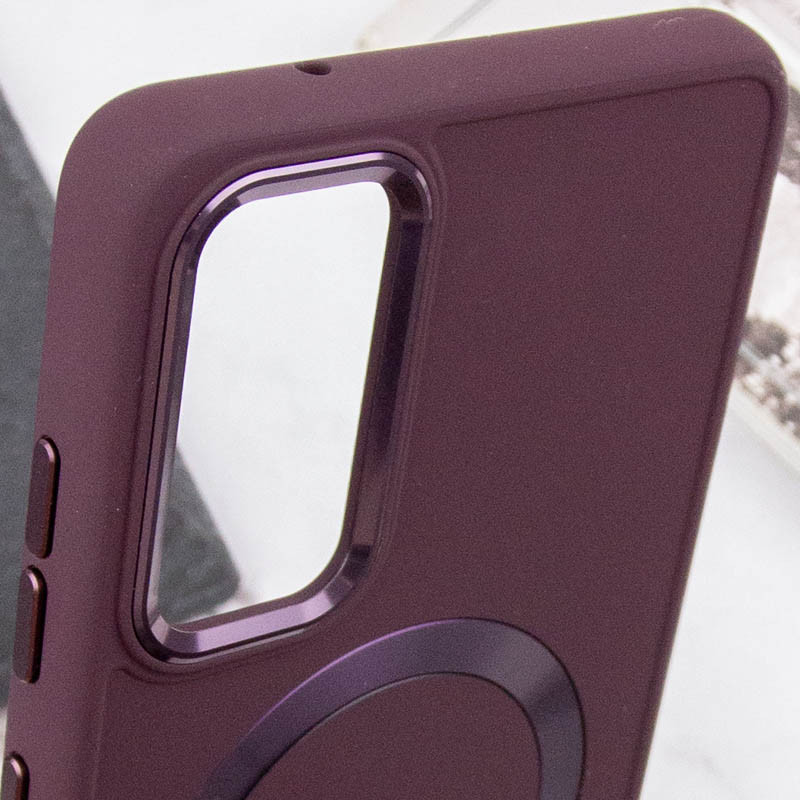 Купити TPU чохол Bonbon Metal Style with Magnetic safe на Samsung Galaxy A55 (Бордовий / Plum) на vchehle.ua