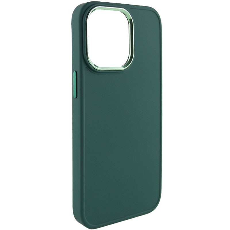 TPU чохол Bonbon Metal Style на Apple iPhone 14 Pro (6.1") (Зелений / Pine green)