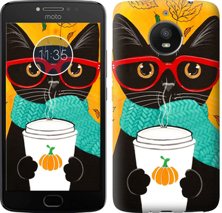 

Чохол Осінній кіт на Motorola Moto E4 Plus 689811
