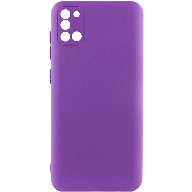 Чехол TPU GETMAN Liquid Silk Full Camera для Samsung Galaxy A31 (Фиолетовый / Purple)