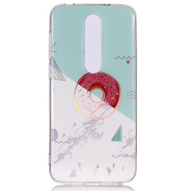 

TPU чехол Marble Series для Nokia 6.1 (Пончик) 678376