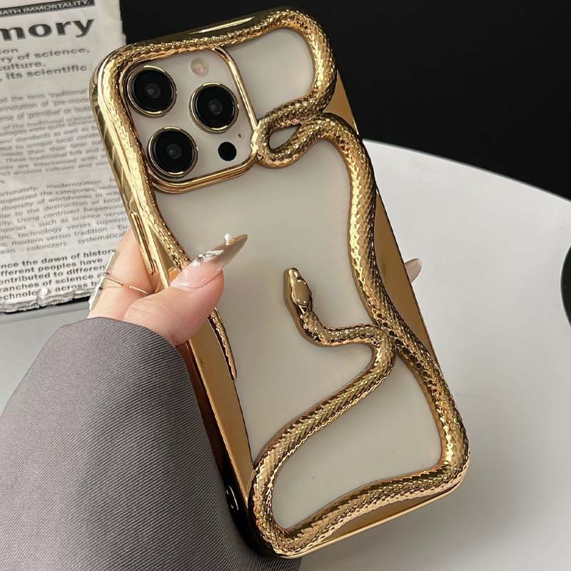 TPU чехол Snake для Apple iPhone 14 Pro (6.1") (Gold) в магазине vchehle.ua