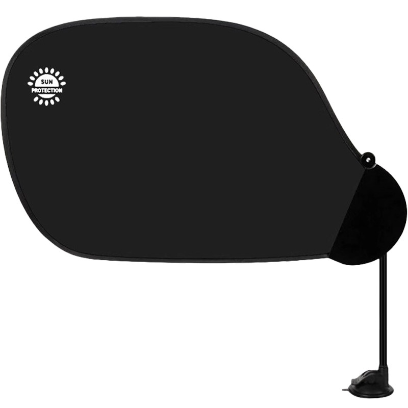 Сонцезахисний козирок для автомобіля (на присосці) (0.58x0.36m) (Black)