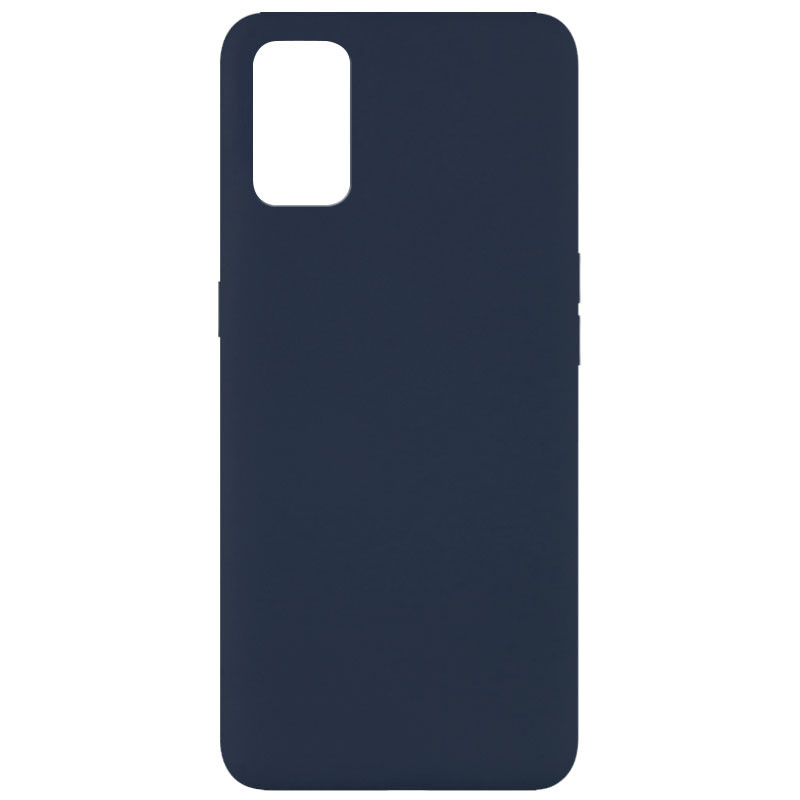 Чохол Silicone Cover Full without Logo (A) на Oppo A52 / A72 / A92 (Синій / Midnight blue)