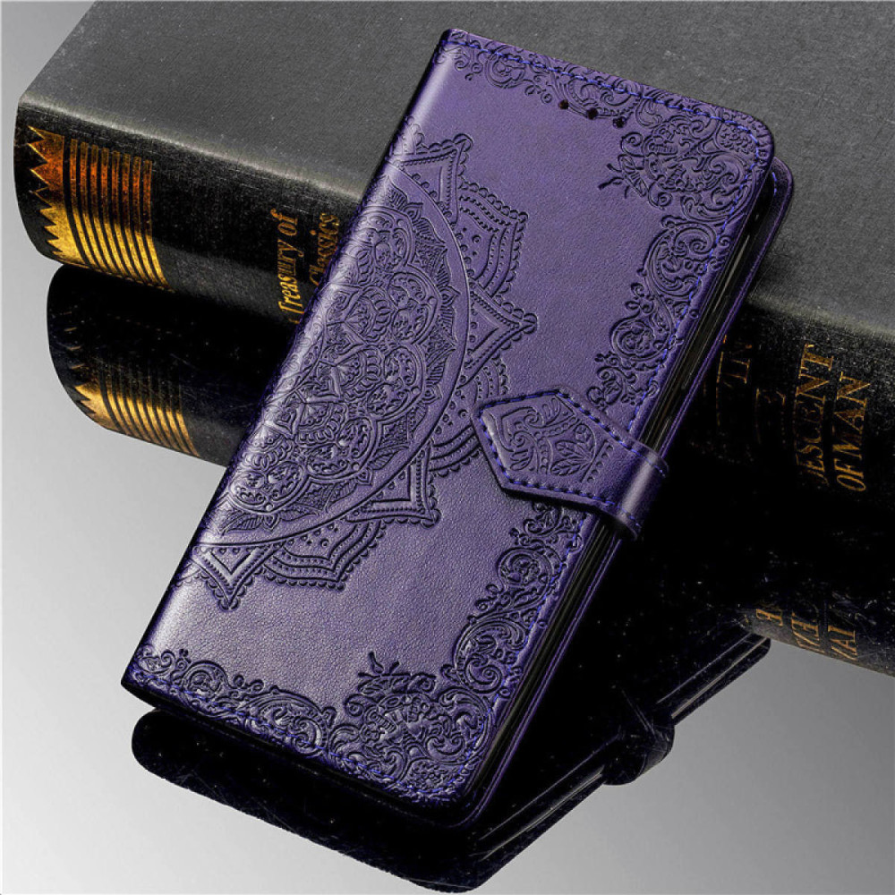 Купить Кожаный чехол (книжка) Art Case с визитницей для Samsung Galaxy A50 (A505F) / A50s / A30s (Фиолетовый) на vchehle.ua