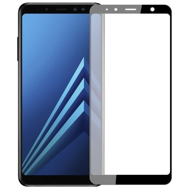 Защитное стекло 2.5D CP+ (full glue) для Samsung A750 Galaxy A7 (2018) (Черный)