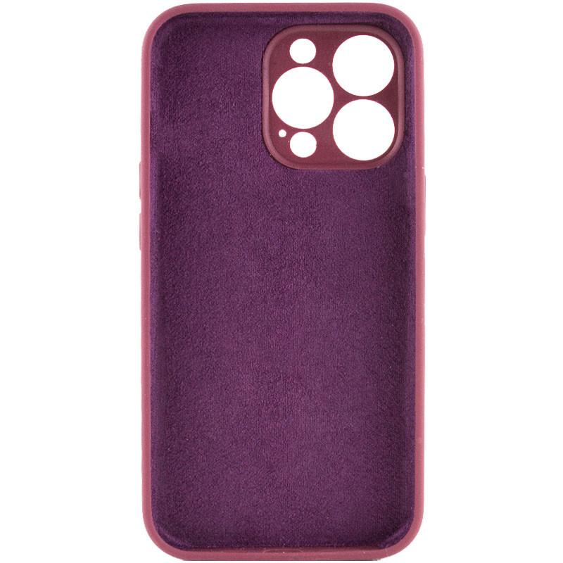 Фото Чехол Silicone Case Full Camera Protective (AA) NO LOGO для Apple iPhone 15 Pro Max (6.7") (Бордовый / Plum) на vchehle.ua