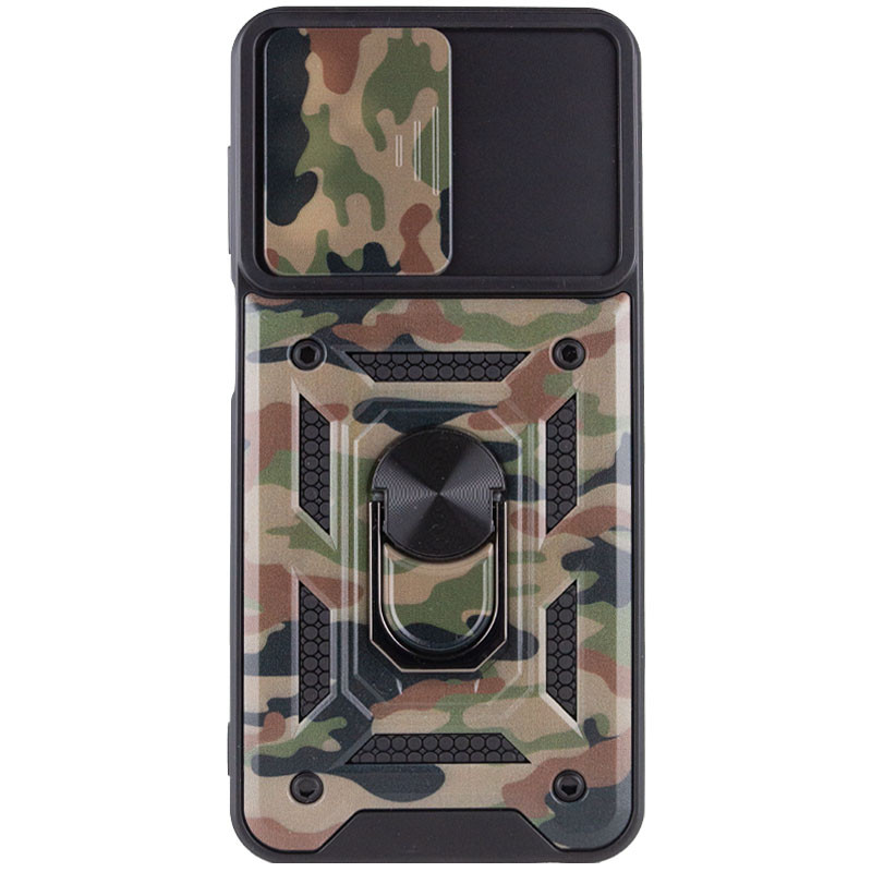 Ударопрочный чехол Camshield Serge Ring Camo для Samsung Galaxy M23 5G / M13 4G (Коричневый / Army Brown) в магазине vchehle.ua