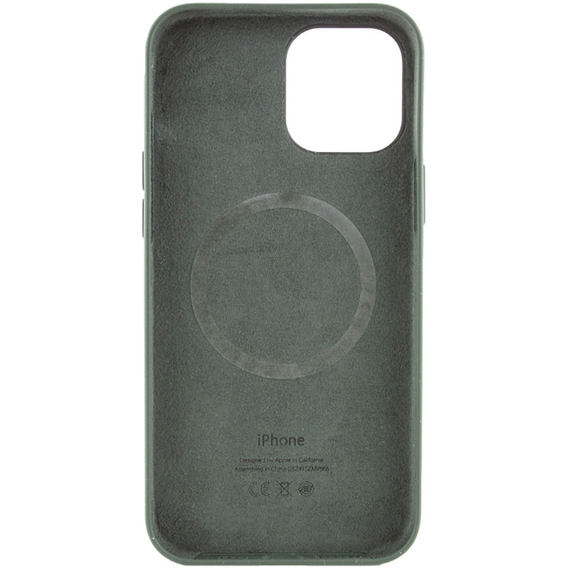 Фото Уценка Чехол Silicone case (AAA) with Magsafe and Animation для Apple iPhone 12 Pro Max (6.7") (Дефект упаковки / Зеленый / Cyprus Green) в магазине vchehle.ua