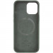 Фото Уценка Чехол Silicone case (AAA) with Magsafe and Animation для Apple iPhone 12 Pro Max (6.7") (Дефект упаковки / Зеленый / Cyprus Green) в магазине vchehle.ua