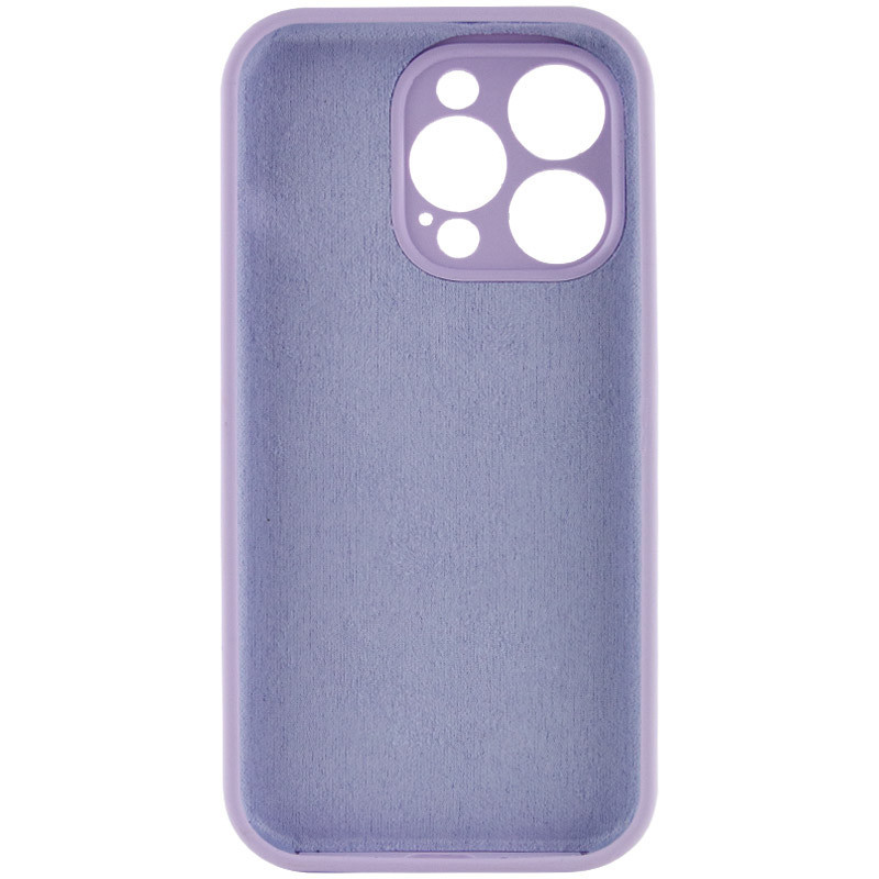 Чехол Silicone Case Full Camera Protective (AA) NO LOGO для Apple iPhone 15 Pro (6.1") (Сиреневый / Lilac) в магазине vchehle.ua