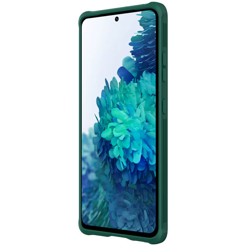 Карбоновая накладка Nillkin Camshield (шторка на камеру) для Samsung Galaxy S21 Ultra (Зеленый / Dark Green) в магазине vchehle.ua