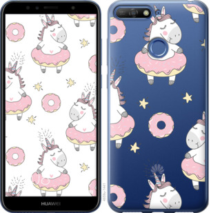 

Чехол Единорожки для Huawei Y6 Prime 2018 830468