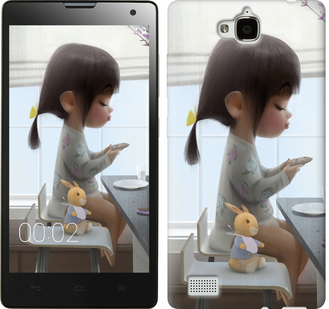 

Чохол Мила дівчинка з зайчиком на Huawei Honor 3C 636722